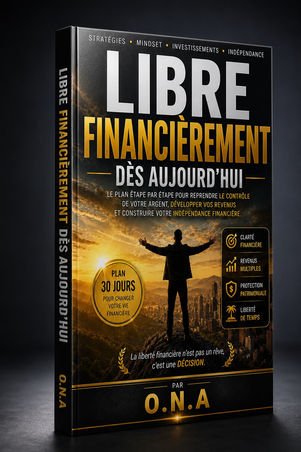 Libre Financièrement dès Aujourd'hui couverture en 3 D