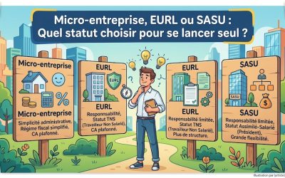 Micro-entreprise, EURL ou SASU : Quel statut choisir pour se lancer seul ?